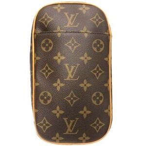 Louis Vuitton Pochette Bag Ganju Waist Crossbody Body Brown